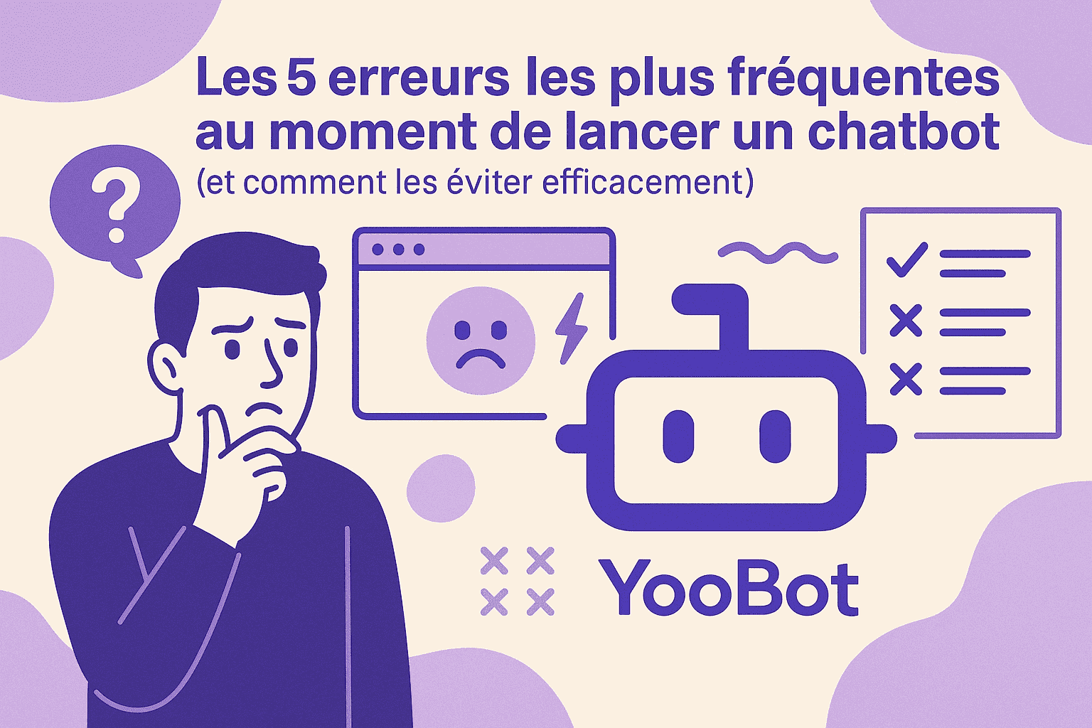Les 5 erreurs les plus fréquentes au moment de lancer un chatbot